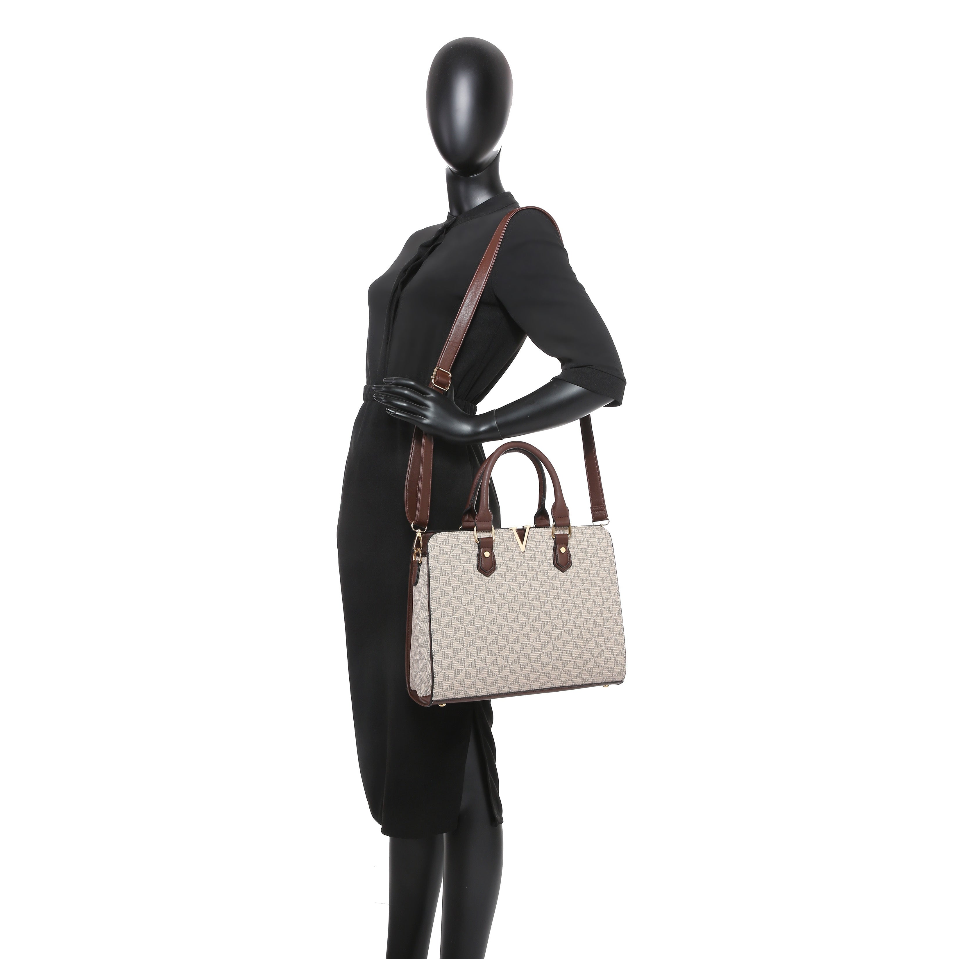 2-Piece Women's Fashion Shoulder Bag With Coin Purse Set Suitable For Daily Use, Work, Travel, Party