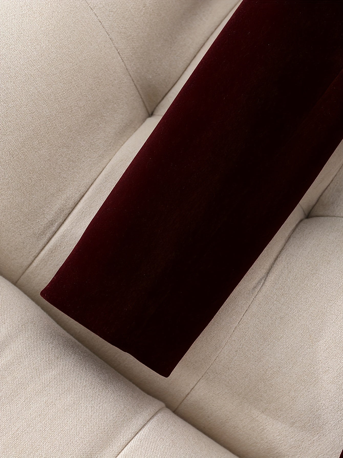 Elegant Burgundy Velvet Blazer for Women - Double-Breasted Jacket with Golden Accents, Long Sleeve, Machine Washable, Perfect for Office or Evening Wear