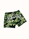 Letter Print Lounge Bottoms, Comfy & Soft Elastic Waistband Shorts, Womens Loungewear & Sleepwear