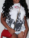 Dog Print Crew Neck T-Shirt, Casual Short Sleeve T-Shirt For Spring & Summer, Women's Clothing