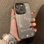 Sanrio, Pink Silvery Line Hello Kitty Colorful Pattern Phone Case Compatible with iPhone 7/8/SE2/SE3/7PLUS/8PLUS/X/XS/XR/XSMAX/11/11PRO/11PROMAX/12/12PRO/12PROMAX/13/13PRO/13PROMAX/14/14PRO/14PROMAX/14PLUS/15/15PRO/15PROMAX/1
