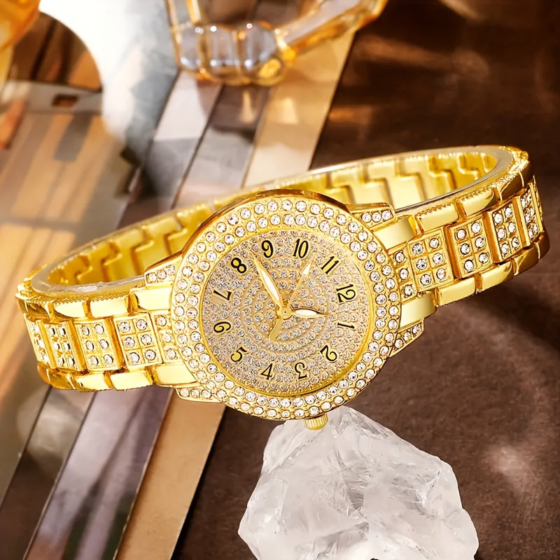 Women'S Fashion Set, 6pcs Quartz Watch And Accessory Collection, a Top Choice for Women, Comfortable to Wear, with Precise Timing.