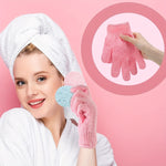 100pcs Exfoliating Gloves Bulk Double Sided Nylon Colorful Bath Shower Gloves For Men Women Beauty Spa Massage Shower Deep Clean Body Skin Scrubber Bathing Accessories, 13 Colors