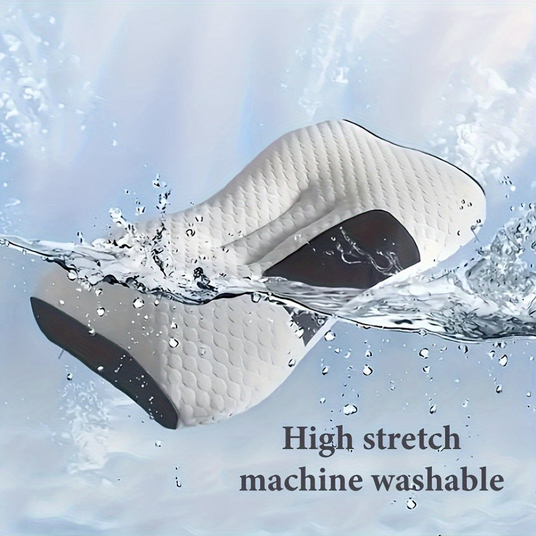 2pcs Modern Pillow with SP Neck Support, Breathable Moisture-Wicking Sweat, Polyester Fiber Cover And 100 Polyester Fiber Filling, Machine Washable, Zipper  All-Season Multi-Purpose Bedding for Any Sleeping Position
