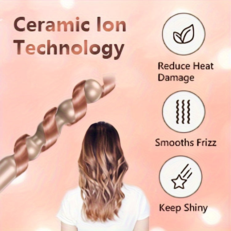 Hair Curling Wand 5in 1 Hair Curlers Iron Set 1.25inch with 5 Ceramic Interchangeable Barrel for Long Short Hair Styling Tool 1inch Hairs Crimper for Women Gifts Birthday Christmas New Year Festival Hairstylist Essentials Sty