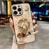 Magntic Luxury Bling Crystal Artificial Diamond Camera Suction Phone Case With Holder For iPhone 16 Promax/ 15 Pro max/14 Pro max/13 Promax Shockproof Protective Bumper Cover