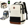 Airline-Approved Waterproof Laptop Backpack - Travel College Computer Bag with Shoe Compartment - Suitable for Both Women and Men