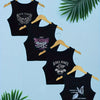 Graphic Print Tank Top 4 Pack, Sexy Crew Neck Summer Sleeveless Top, Women's Clothing