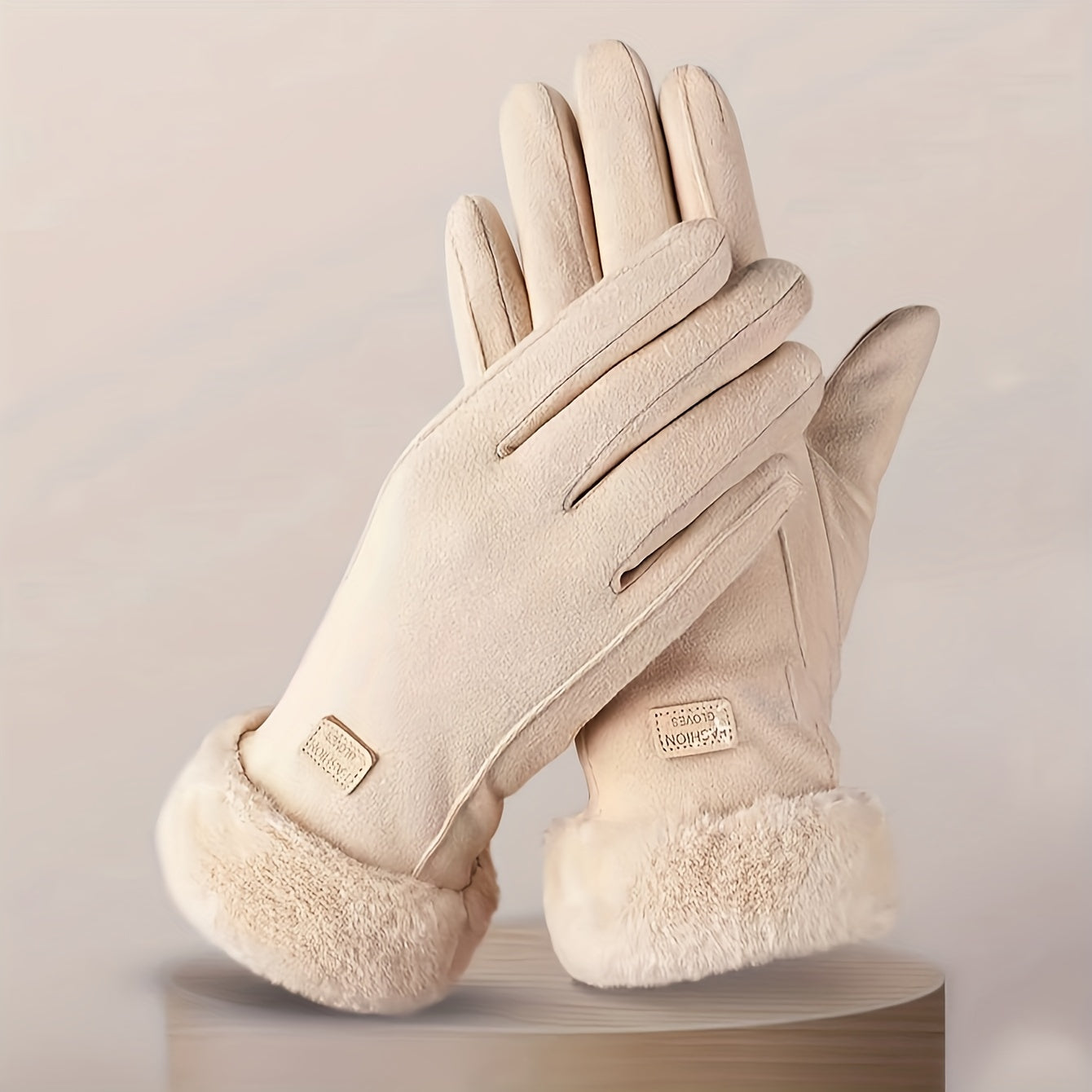 1 pair of all finger warm bicycle gloves - windproof,, stylish Women's winter gloves - hand wash only, perfect for autumn and winter seasons, the perfect gift for women