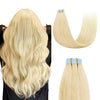 18inch-26inch Tape In Hair Extensions Human Hair 20pcs/Pack Remy Straight Invisible Tape Adhensive Hair Extensions Suitable For All People