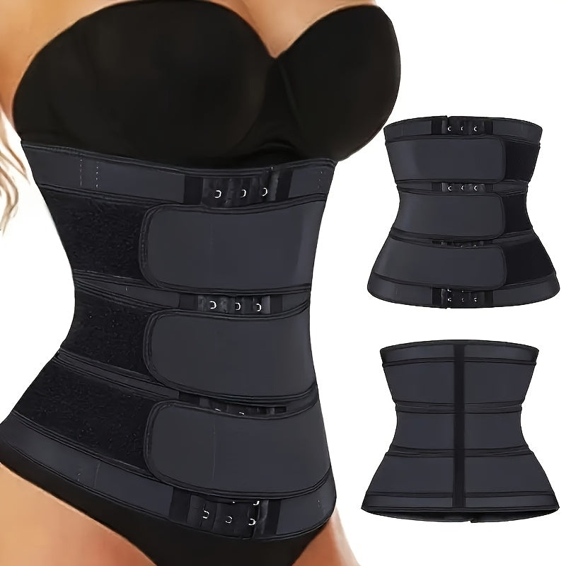 Female Waist Trainer, Waist Belt, Abdominal Control Exercise, Waist Tightening, Sauna Exercise, Waist Slimming Belt, Three Row Buckle, Three Waist Belt, Shaping Waist