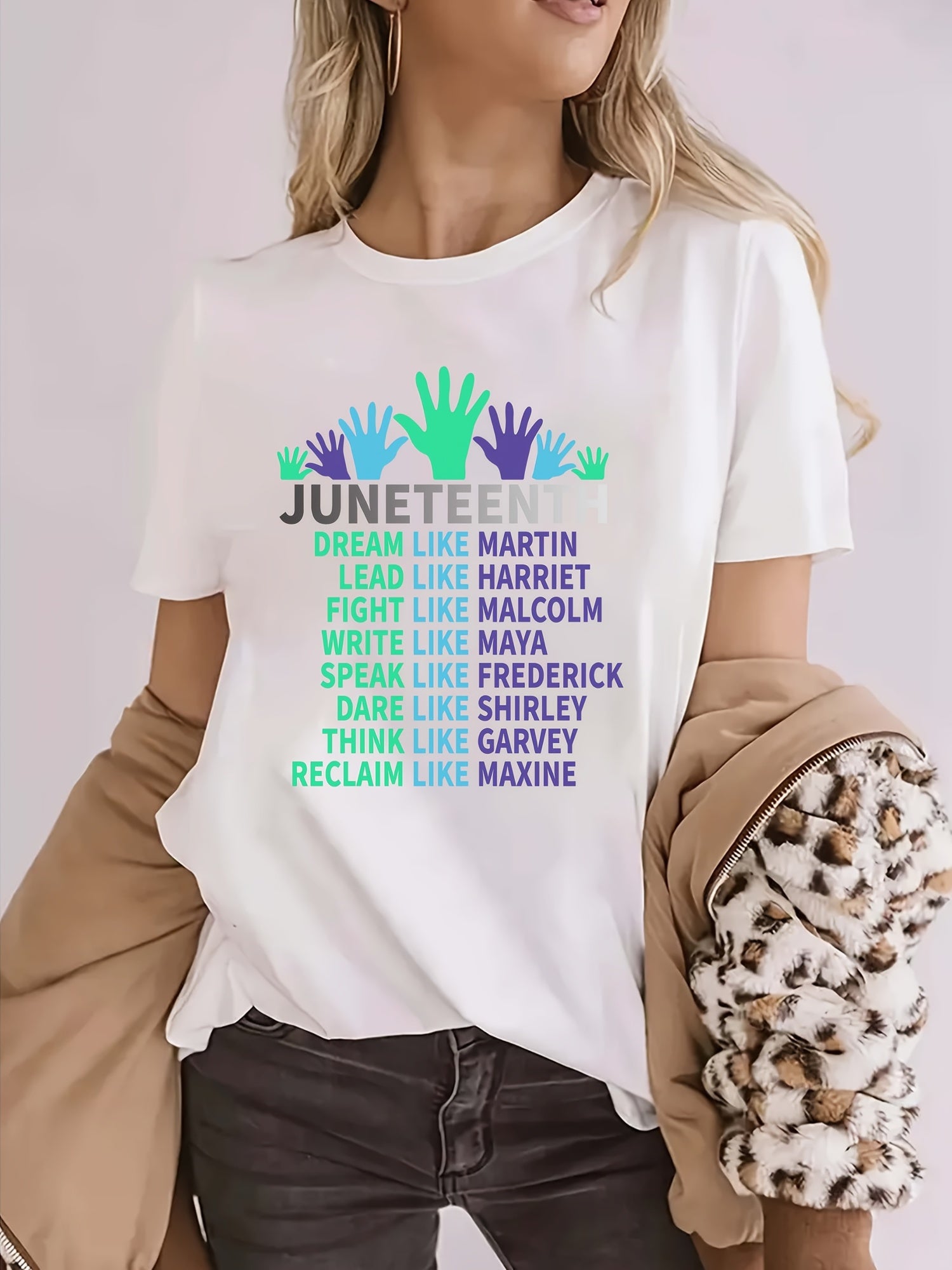 Unisex Fashionable Hip-hop Printed Casual Round Neck Short Sleeved Cotton Loose Retro Outdoor Daily T-shirt
