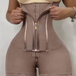 High-Waisted Shaping Pants with Double Layers for Body Sculpting, Designed to Lift The Buttocks And Slim The Waist.