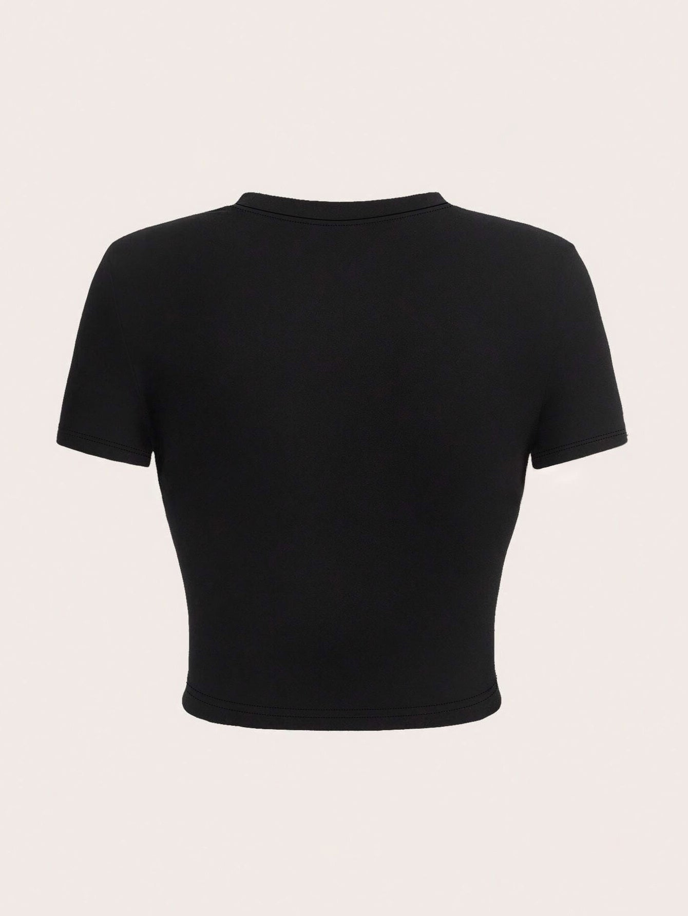 Women's Y2K Graphic Crop Top T-Shirt - Black Owl Design with Floral Accents, Short Sleeve, Stretchy Polyester Blend, Perfect for Spring/Summer/Fall, Young Adult Clothing | Trendy Tiktok Style | Glossy Fabric Finish, T-Shirt S