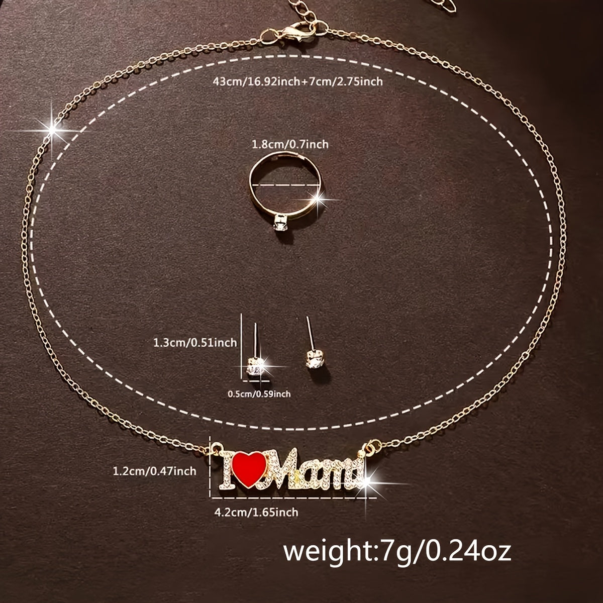 Ladies Watch 5pcs/Set Women's Pu Strap Quartz Watch with Bejeweled Dial And Rhinestone Necklace Earings Rings & Accessories Gift Set Mother's Day Women Party Holiday Birthday Wear Or As Sisters The Best Gift for A Lady No Box