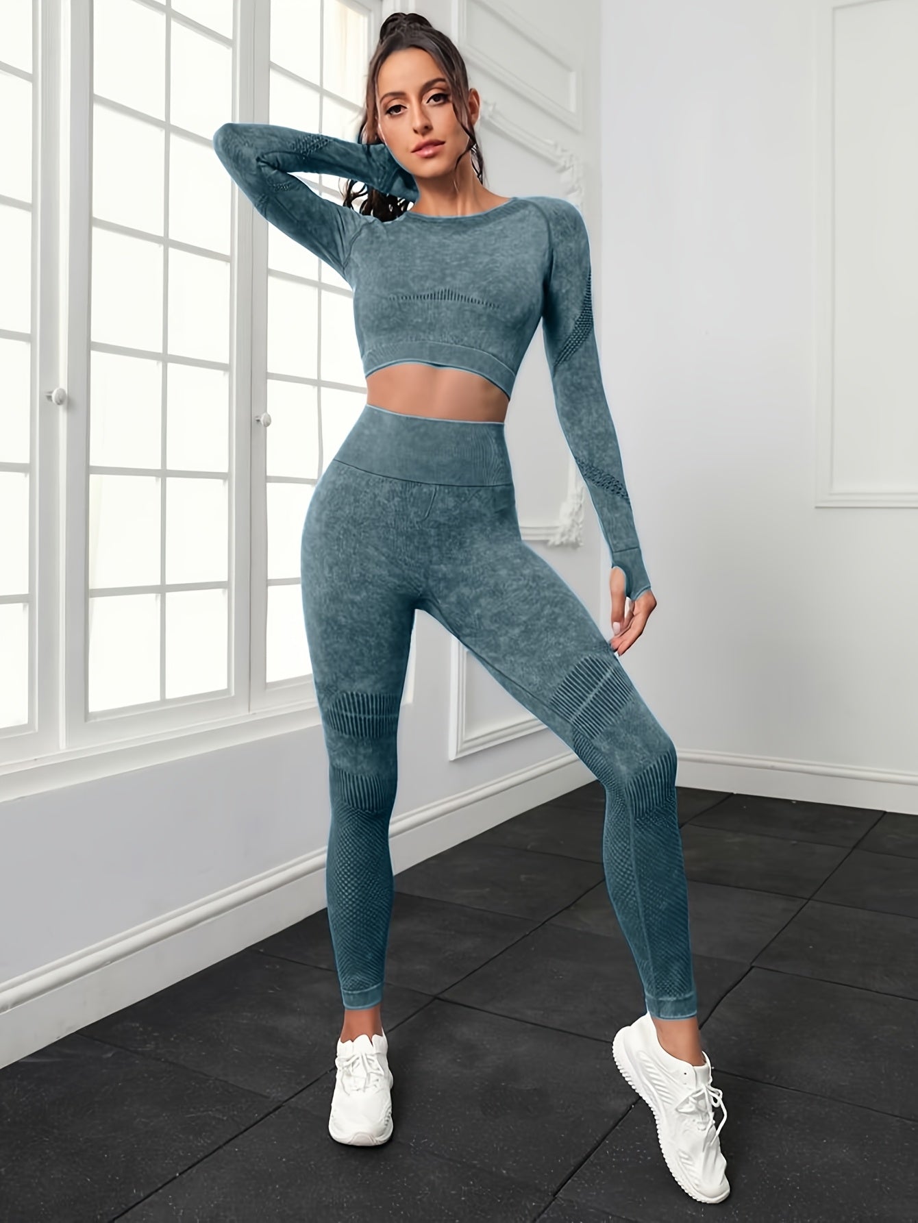 6pcs Yoga Legging Seamless Workout High Waist Butt Liftings Athletic Leggings, High Waisted Leggings for Women - Soft Athletic Tummy Control Pants for Running Cycling Yoga Workout
