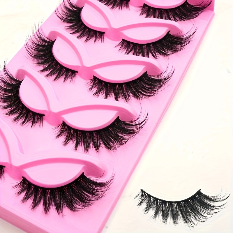 15 Pairs/3 Boxes of Cat Eye Lashes Natural Fluffy Mink Lashes 3D Natural False Lashes Fluffy Soft Cross Transparent Band Lashes Cartoon Lashes Must-have for Girls, Lash Cosmetics, Valentine's Day Gift for Women