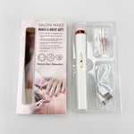 5-in-1 Electric Nail Polisher Pen - USB Rechargeable, Low Noise, Professional Manicure & Pedicure Kit for Hands, Feet & Nails