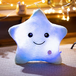 AKKUN Purple Glow in the Dark Star Plush Toy, Adorable Soft Star Shaped Stuffed Animal, Woven Polyester, Magical Nightlight, with Ideal Gift for Star Lovers and Cozy Spaces
