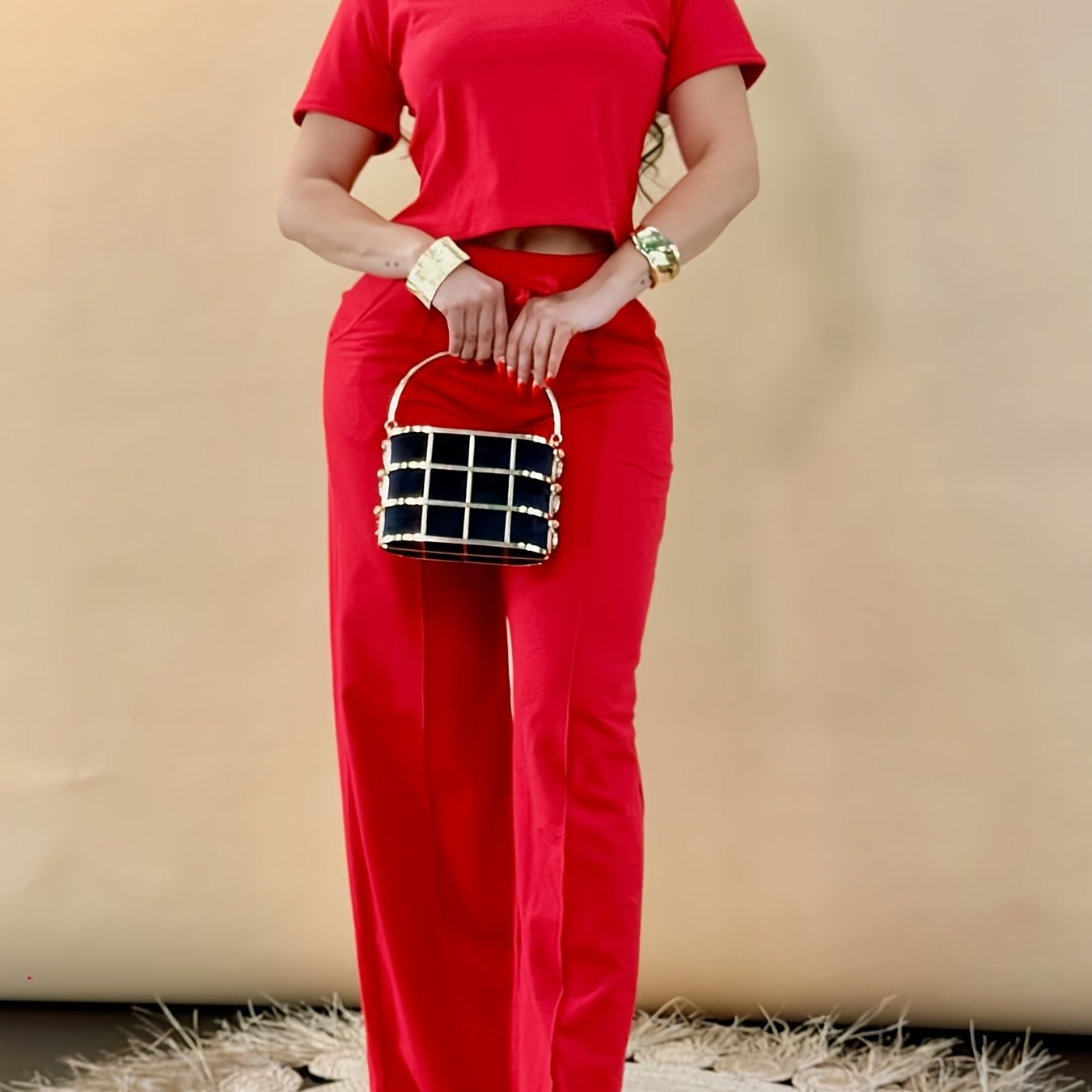 9001 Directional Vacation European And American Outdoor Sports Leisure Home Vacation Style Outfit Pants Set