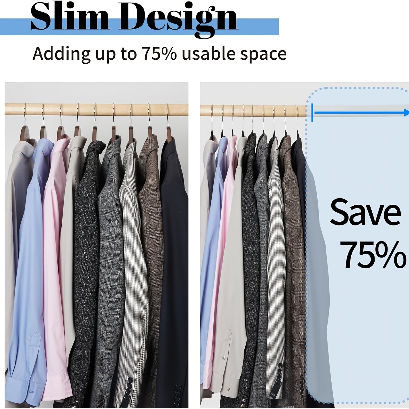 60pcs Black Velvet Hangers with Non-Slip Tie Bar, Premium Slim Felt Clothes Hangers with 360° Swivel Hook for Closet Organization, Elegant and Durable Storage Solution for Coats, Sweaters & Suits, Accessory Hangers | Stylish