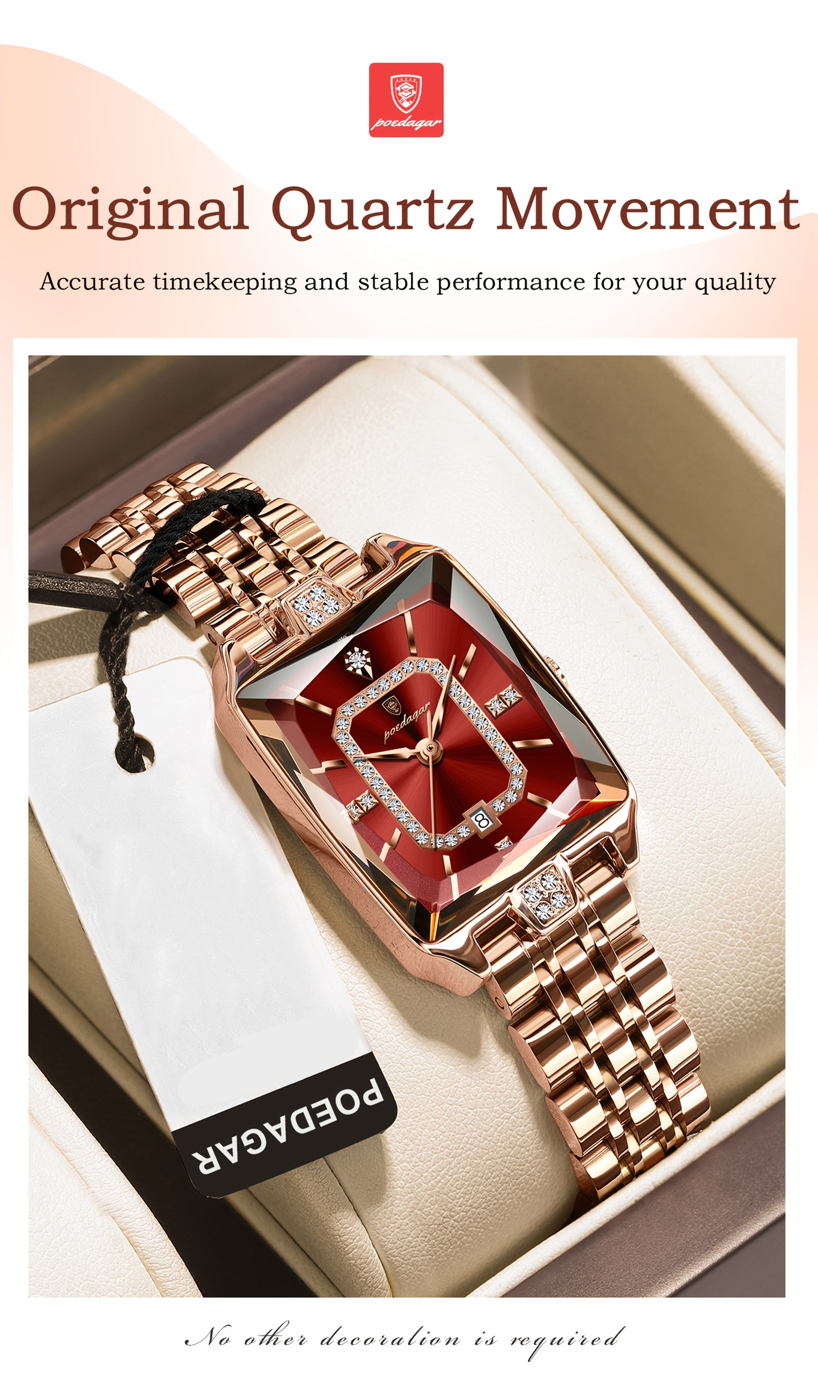 POEDAGAR Fashion Students Korean Casual Ladies Watch Luxury Stainless Steel Best Selling Simple And Elegant Quartz Wristwatch.