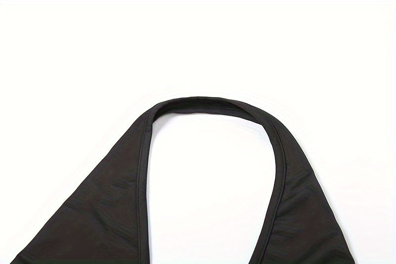 Solid Color Simple Sexy Mature Beautiful Women's Halter Neck Vest Half Skirt Two-Piece Set