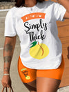 Amazon Independent Station Printed Casual Two-Piece Set of Shorts and T-shirts for Women in Spring and Summer N8008S39