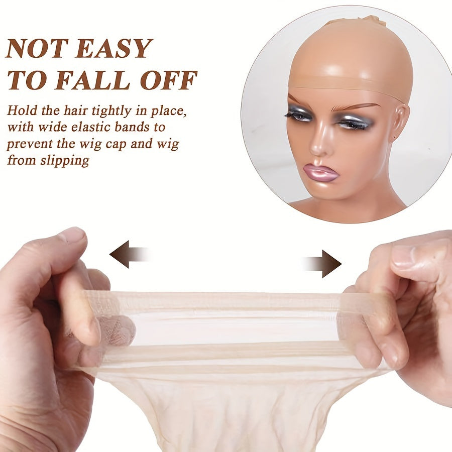 20-100pcs Ultra Thin Sheer Wig Caps - Hd Stocking Cap with Stretchy Nylon Mesh for Weave, Breathable, Invisible, and Comfortable Hair Net - Perfect for Hair Extensions and Wigs
