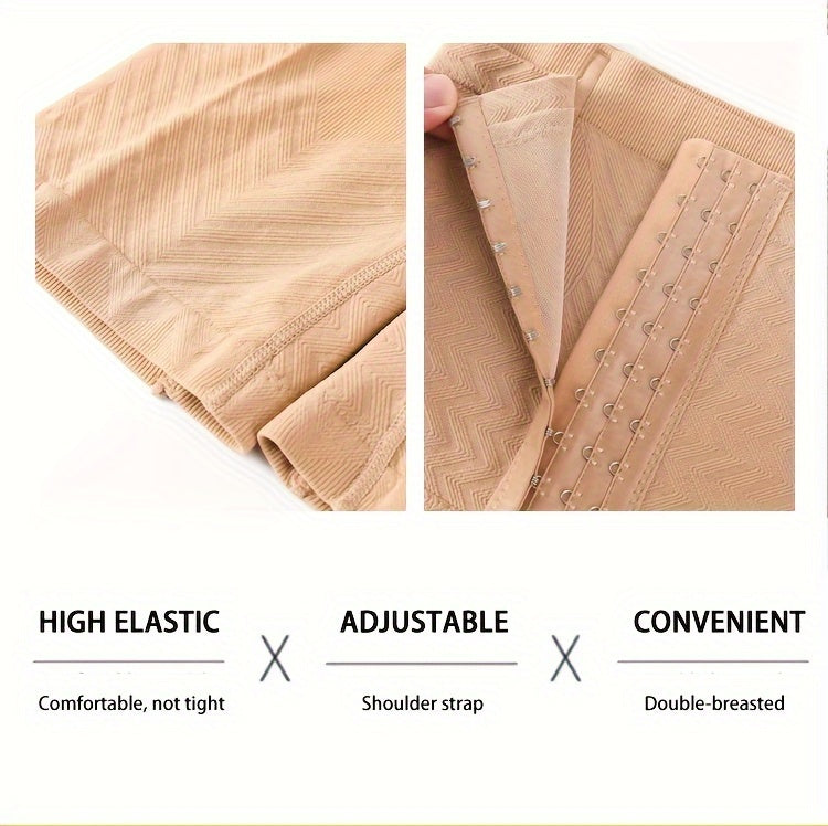 Elegant High-Waist Tummy Control Shapewear Shorts for Women - Seamless, Anti-Roll & Butt Lifting with Front Closure, Elegant Special Project Style