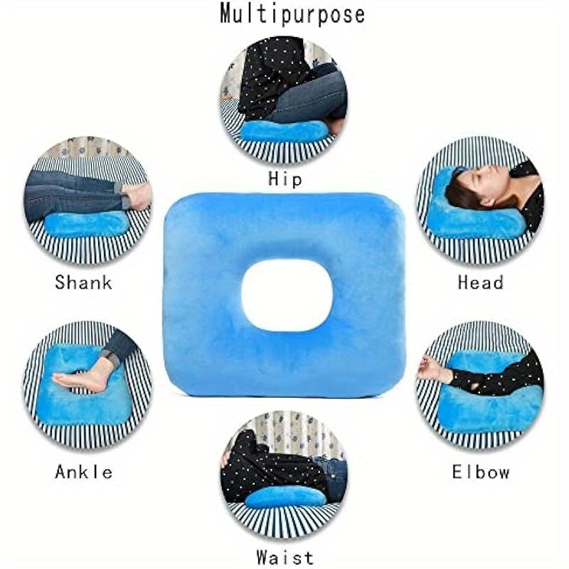 Donut Pillow Tailbone Pain Relief Cushion Bed SoresButt Donut Pillow Anti-Decubitus Pad-Breathable for Hemorrhoids After Surgery Pregnancy Pressure Sores.