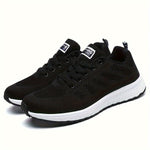 Women's Letter Graphic Lace-up Walking Shoes, Mesh Breathable Athletic Sneakers For Tennis Fitness Gym