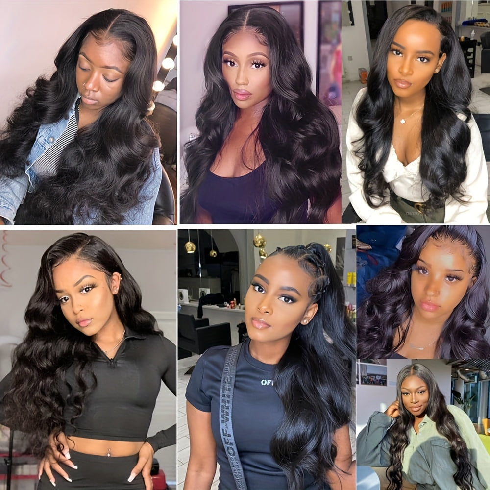 Body Wave Clip Ins Human Hair 8pcs/Set 4.23 oz Body Wave Clip In Hair Extensions 10A Brazilian Virgin Human Hair for Natural Black Color 18 Inch