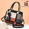 Stylish Grid Pattern Shoulder Bag - Top-Handle Bag with Magnetic Closure, Multiple Compartments, Spacious Interior, Perfect for Formal Occasions, Work, School, and Daily Use - Elegant and Practical Accessory