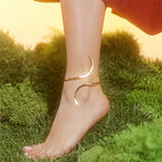 1pc set for women with twisted lines, ankle loops, retro elegant style, unique minimalist design, fashionable and exquisite, versatile for daily use, suitable for banquets, vacations, parties, and Thanksgiving gifts for famil