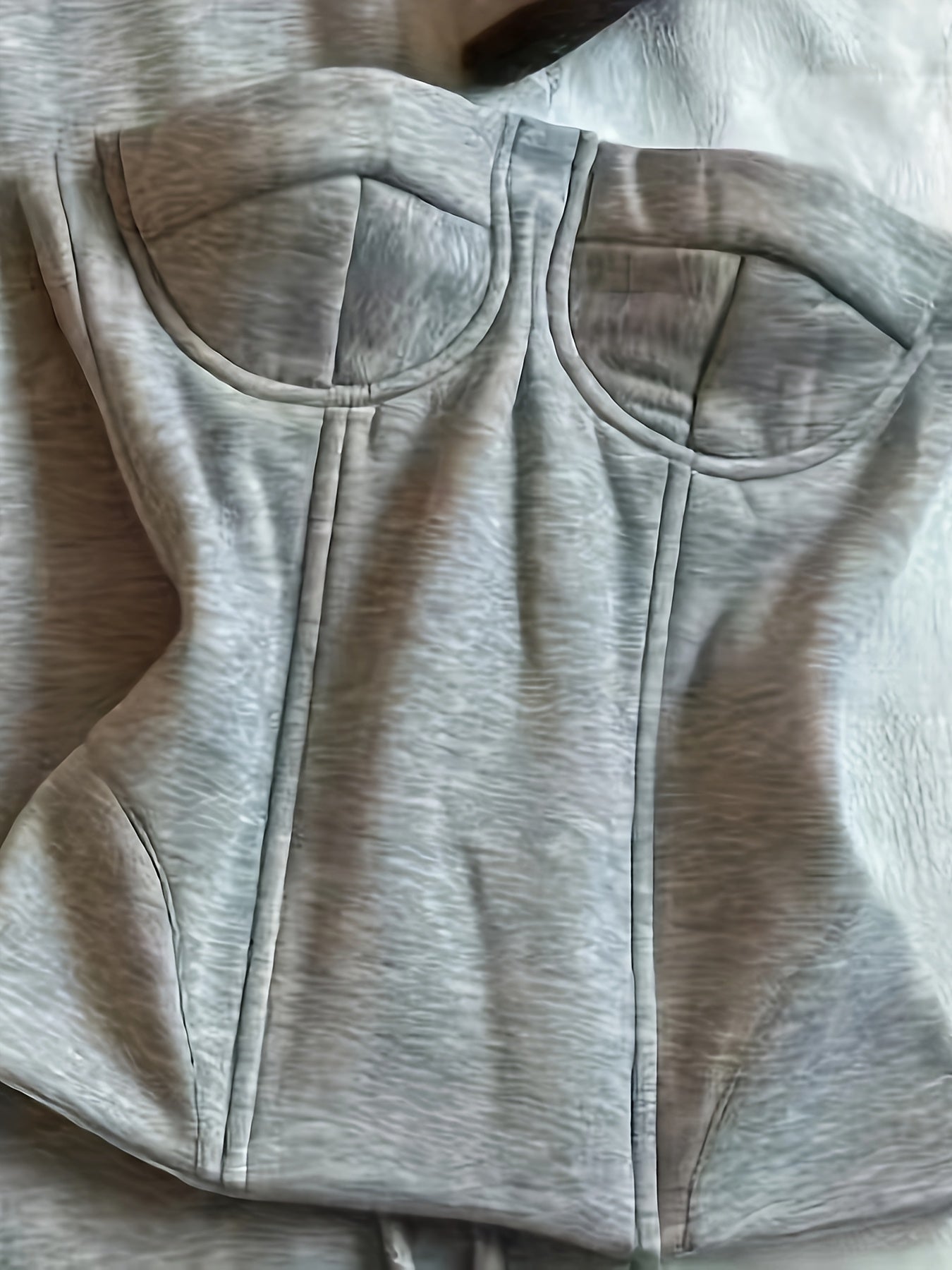 Women's Long Pants & Sleeveless Crop Hoodie Set – Casual Solid Color Two-Piece Loungewear with Drawstring Waist