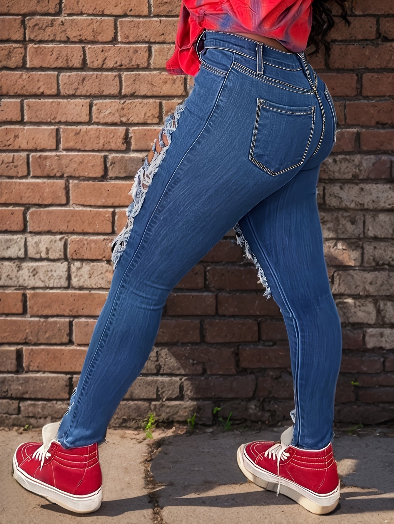 Stretchy Petite Fit Ladies Jeans - Cross-Border Fashion, Tight Cut, Small Feet, Comfortable, High-Quality Denim, Versatile, and Chic