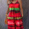Women's Elegant Off-Shoulder Striped Romper with Pockets - Smooth Polyester Fabric, Micro Elasticity, Detailed Neckline | Vibrant Spring/Summer Fashion | Machine Wash