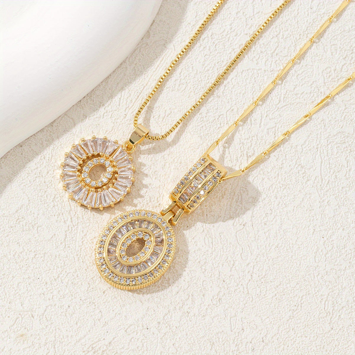 2 Packages of Initial Pendant Necklace, Letter Necklace with Adjustable 17 "-19" Chain, Valentine'S Day Gift, Suitable for Ladies And Girls