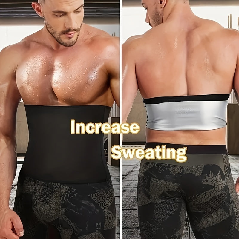 High Sweat Belt for Gym, Yoga & Sauna - Abdominal Control Belt with Flame Design, Non-Woven Fabric for Intense Workouts, Core Support & Weight Loss, Hand Wash/Dry Clean, Flame Pattern Design | Breathable Material