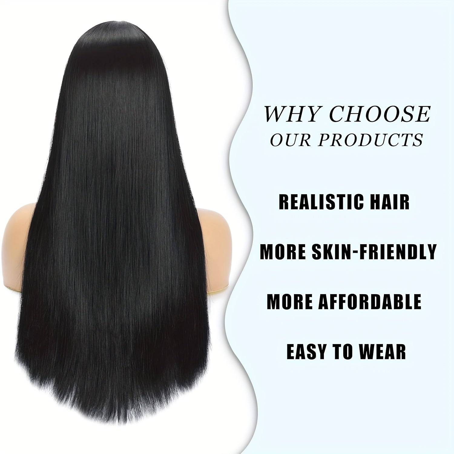 [ Items For The Season Change]Human Hair Wigs With Bangs Ready To GO Glueless Straight Wigs For Beginners Women 100% Brazilian Human Hair