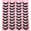 20 Pairs Handmade 3D Mink Eyelashes Set, Natural Fluffy Cat Eye Style, Reusable 0. 07mm Thickness, C/D Curl, 13-25mm Length, Beginner-Friendly False Lashes for Dramatic Makeup Looks