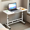 Ergonomic Standing Desk Adjustable Height, Mobile Computer Desk with Universal Wheel, Stable And Comfortable, Sturdy And Durable, Easy to Assemble, Spacious Study Table, Suitable for Home Office, Sofa