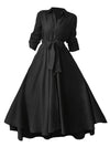 European and American Cross-border Slimming Mid-Long Elegant Dress