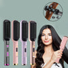 Multi-Temp 2-in-1 Hair Straightener and Curler Comb, Ceramic Plates, Power Supply Operated, 110V/220V, US Plug, for Wet and Dry Styling, Volumizing Hair Tool for Women, Ideal Mother'S Day Gift