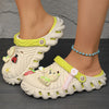 Women'S Cute Cartoon EVA Clogs - Soft, Comfortable, and Versatile for Casual Wear, Slides, and Summer-Ready, Fashion-Forward, Two-Wear Design with Independent Activity Foot Pads, Clogs for Ladies