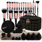 Makeup Brush Set Facial and Eye Shadow Brushes Super Soft Concealer, Blush, Contouring, Mixing, Eyeshadow, Makeup Sponge, Makeup Beauty Egg On Makeup Soft and Adaptable Makeup Tool Suitable for All Skin Types Create Perfect M
