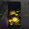 A Uniquely Beautiful Floral Pattern Phone Case with LED Lights, Compatible with S24 Ultra/S22 Ultra/S23 Ultra/S21 Ultra/Ip16Promax/Ip15Promax/Ip13Promax, Featuring a Glowing Voice-Controlled Protective Cover, Elegant Daytime