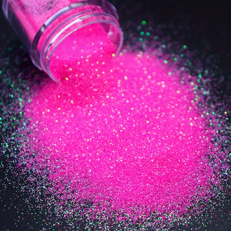 3pcs/Set Bottled Candy Colored Nail Glitter Summer Color 0.2Mm Fine Glitter Powder