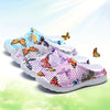 Women's Fashion Butterfly Pattern Hole Slippers, Summer Non-slip Beach Slippers for Koningsdag/King's Day